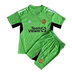 Manchester United Goalkeeper Replica Home Stadium Kit for Kids 2023-24 Short Sleeve (+ pants)